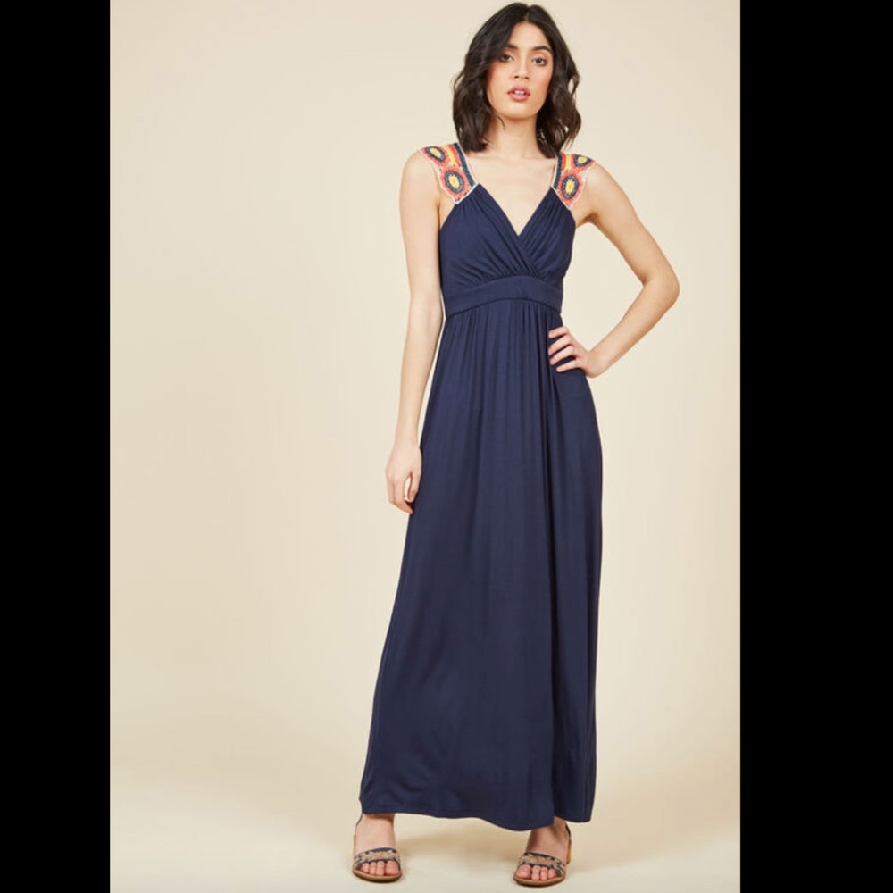 ModCloth V.I.Peace Maxi Dress in Dusk Size M-L